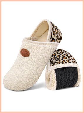 Plush Faux Fur Slip-On Slippers Cozy Indoor Outdoor House Shoes